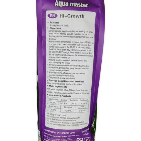 Aqua master Hi-Growth Koi Food 5kg